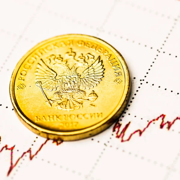 Nemzetközi Tőzsdei Rubelárfolyam — Stock Fotó