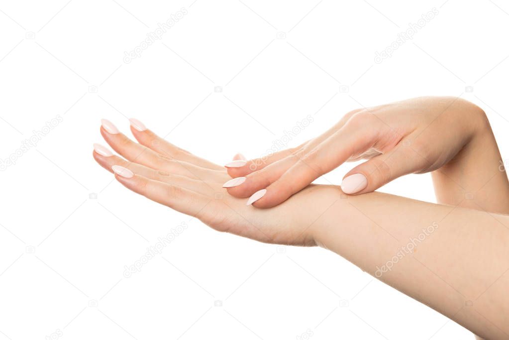 hands with slender graceful fingers
