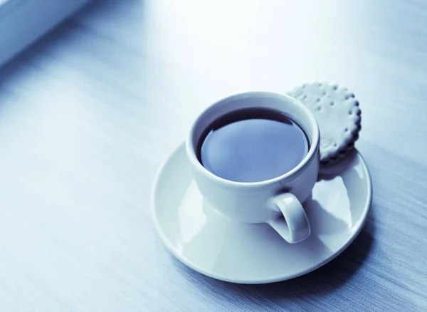 Cup Tea Cookie — Stock Photo, Image