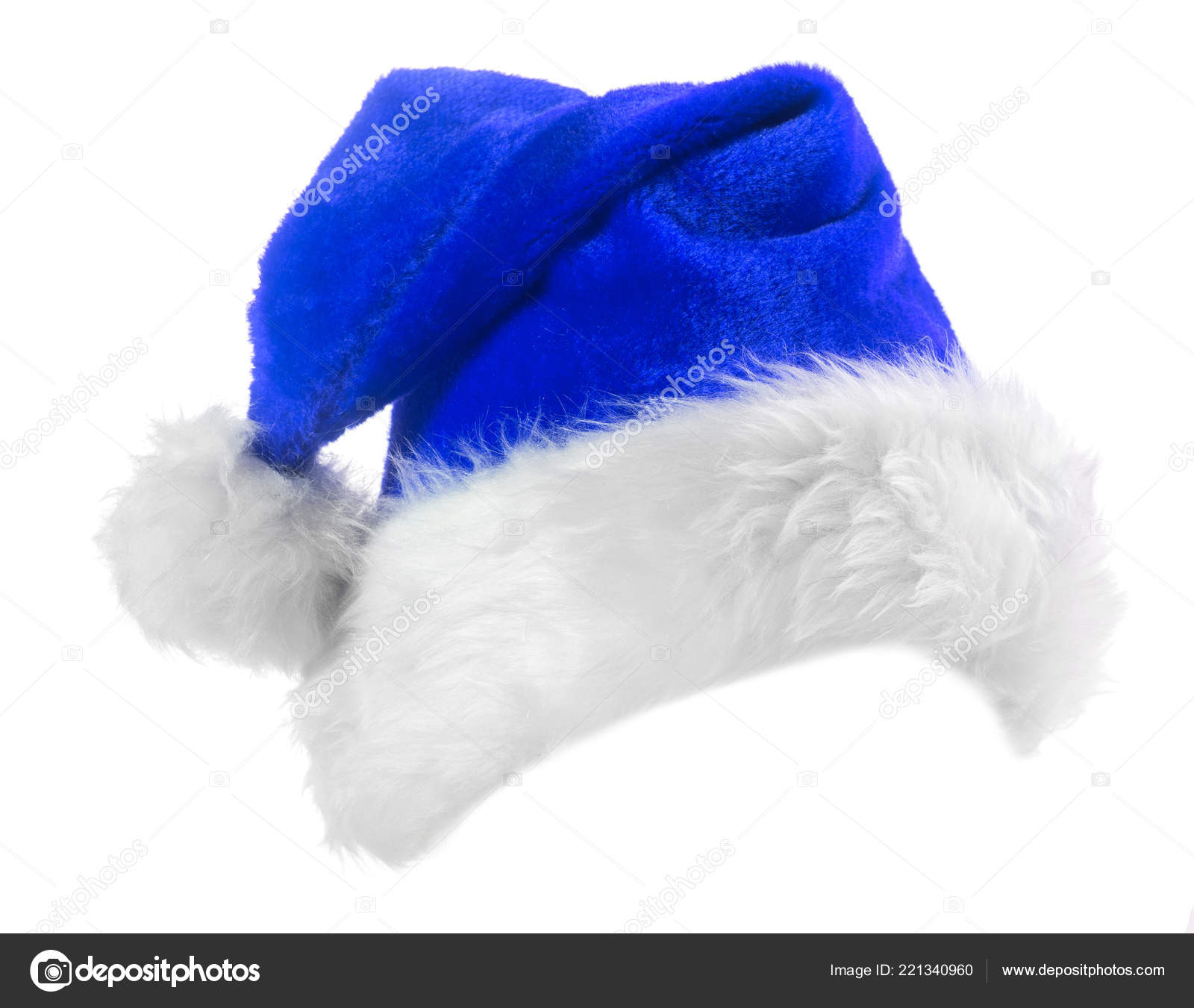 blue santa hat