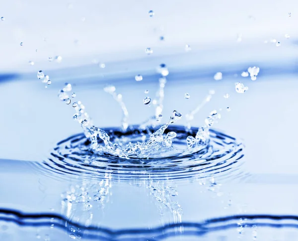 Blauw Water Splash Natuur Foto — Stockfoto