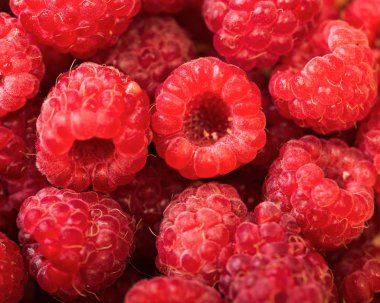 Ahududu meyve arka plan, kırmızı berry