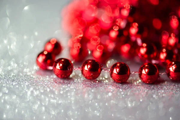 Fondo Decoración Navidad Con Luces Bokeh — Foto de Stock