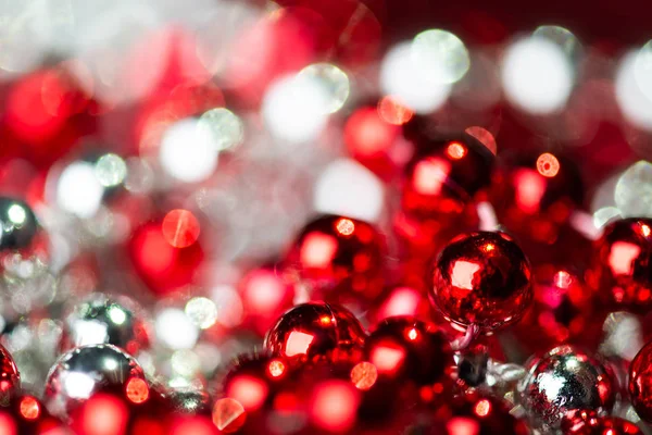 Fondo Decoración Navidad Con Luces Bokeh —  Fotos de Stock