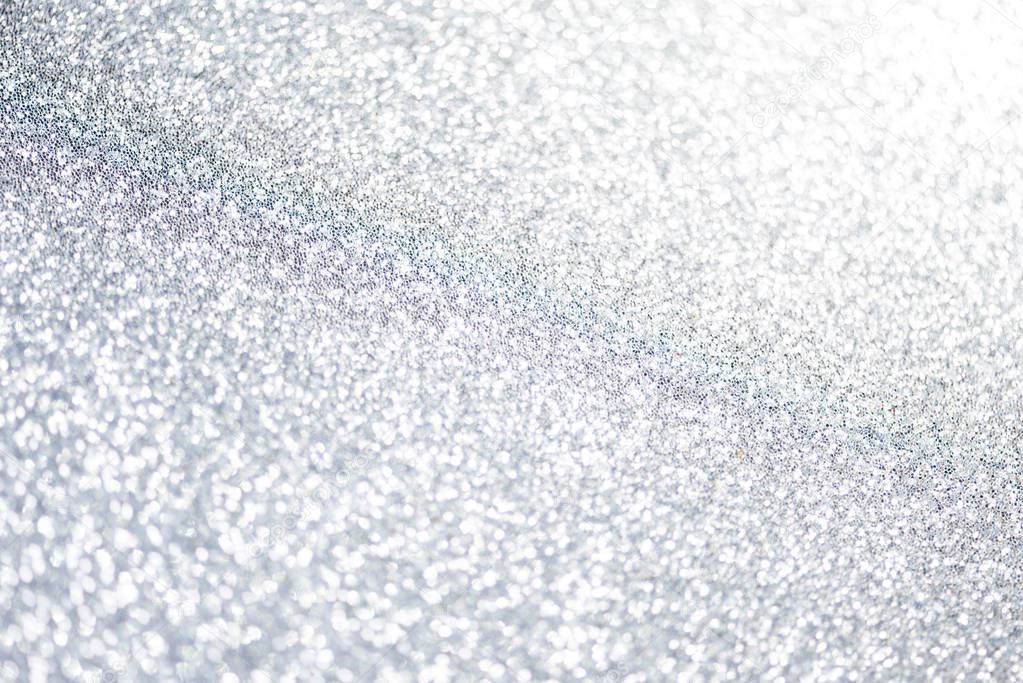 Silver Christmas glitter abstract background