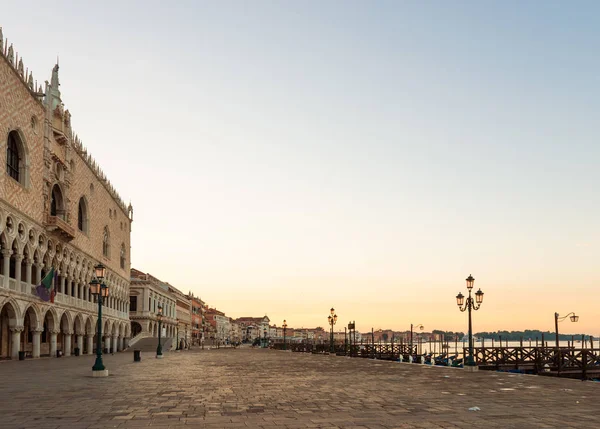 Panoramic View San Marco Square Venice Italy Early Morning — Stock Photo, Image