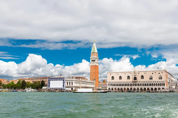 Venetië Landmark Uitzicht Vanaf Zee Van Piazza San Marco Mark — Stockfoto