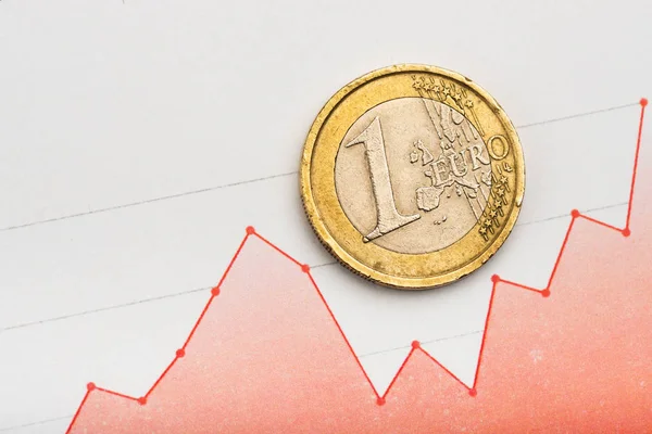 Tipo de cambio del euro (DOF poco profundo) — Foto de Stock