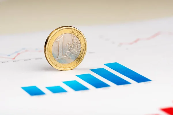 Tipo de cambio del euro (DOF poco profundo) — Foto de Stock