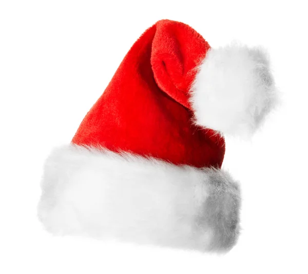 Santa Claus red hat isolated — Stock Photo, Image