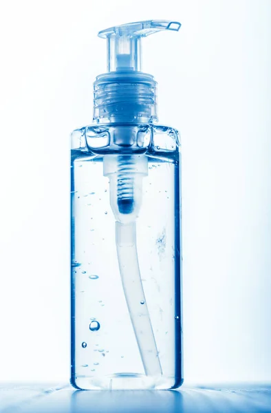 Пляшка Дезінфікуючого Засобу Рук Антимікробний Рідкий Гель — стокове фото