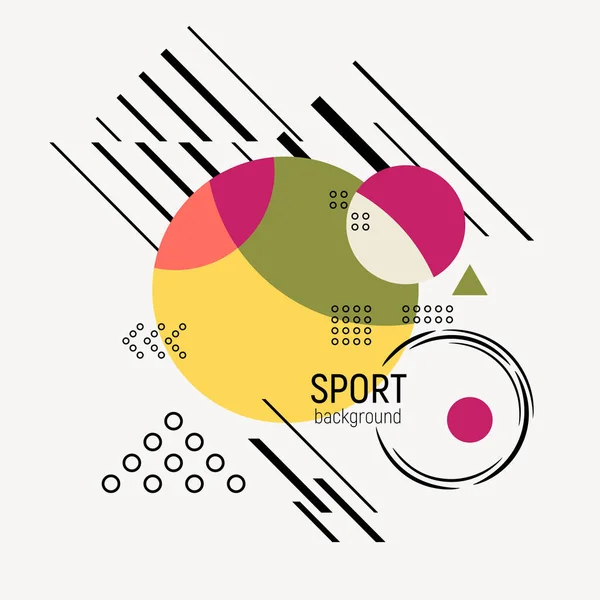 Contexte sportif dynamique abstrait . — Image vectorielle