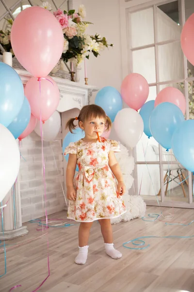 Birthday of little girl — Stock Photo, Image