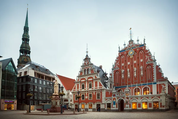 Old street in Riga, Latvia — Stock Photo, Image