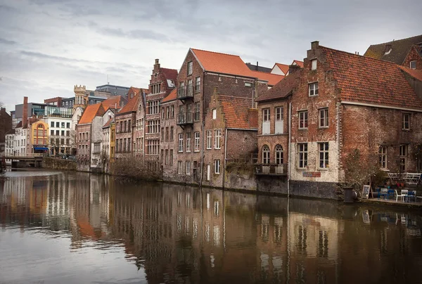 Ghent canals, Bélgica — Fotografia de Stock