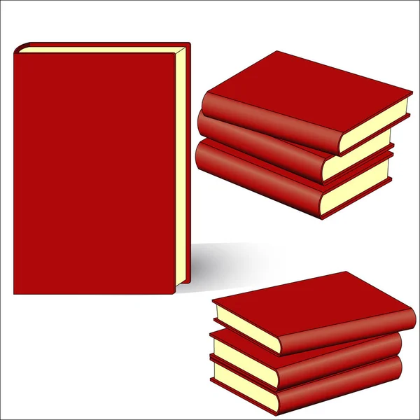 Book Side Blank Template Design — Stock Vector