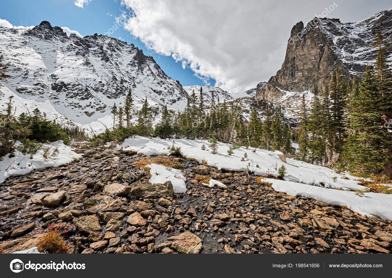 Snowy Landscape Rocks Mountains Snow Autumn Cloudy Sky Rocky Mountain Stock Photo By C Haveseen Snowy Landscape Rocks Mountains Snow Autumn Cloudy Sky Rocky Mountain Stock Photo By C Haveseen