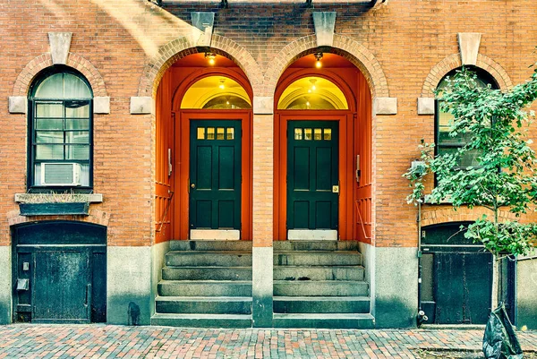 Rua Bairro Beacon Hill Boston Eua — Fotografia de Stock