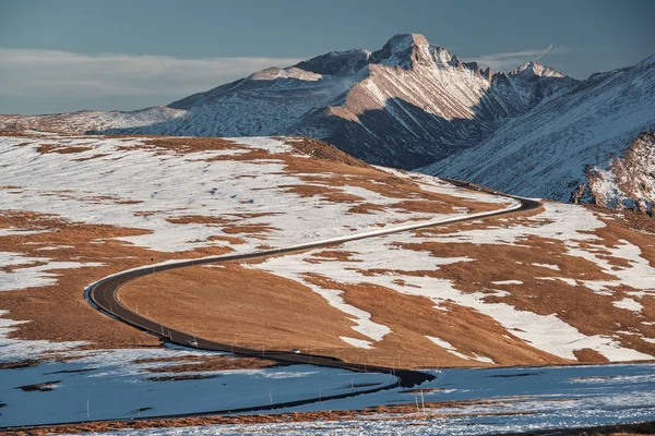 Trail Ridge Yolu Abd Nin Sonbaharda Kayaları Dağları Olan Yüksek — Stok fotoğraf