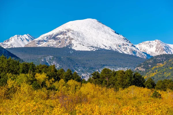 Temporada Mudando Outono Para Inverno Rocky Mountains Colorado Eua — Fotografia de Stock