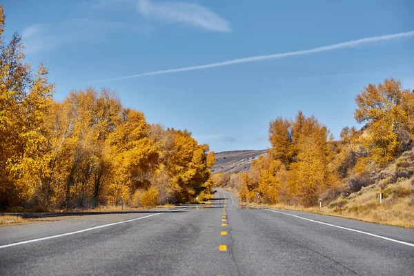 Highway Colorado Bij Herfst Verenigde Staten — Stockfoto