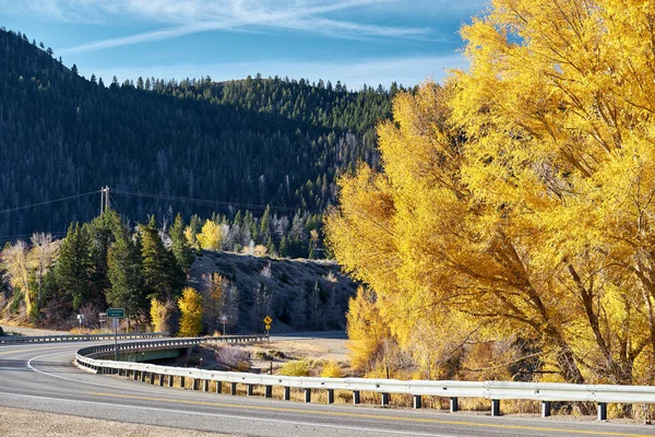 Autobahn Colorado Herbst Usa — Stockfoto
