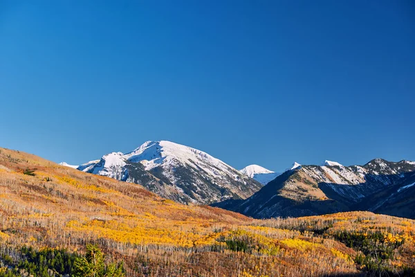 Paisagem Outono Kebler Pass Colorado Rocky Mountains Eua — Fotografia de Stock