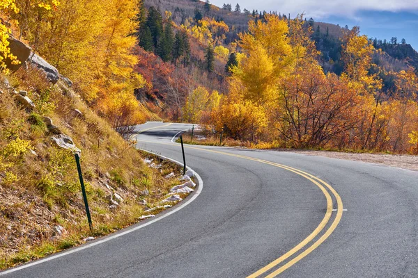 Highway Colorado Rocky Mountains Bij Herfst Verenigde Staten — Stockfoto
