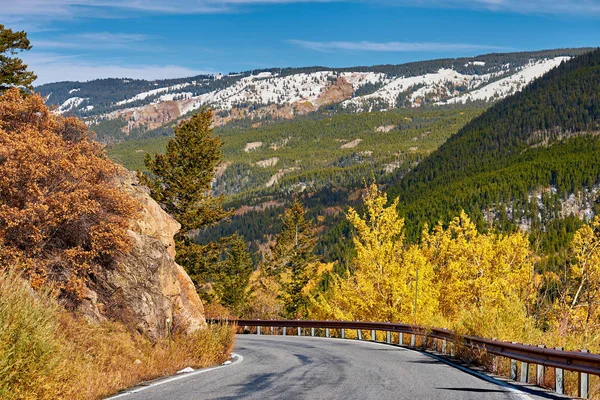 Bochtige Snelweg Colorado Herfst Verenigde Staten — Stockfoto
