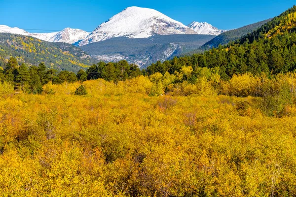 Temporada Mudando Outono Para Inverno Rocky Mountains Colorado Eua — Fotografia de Stock