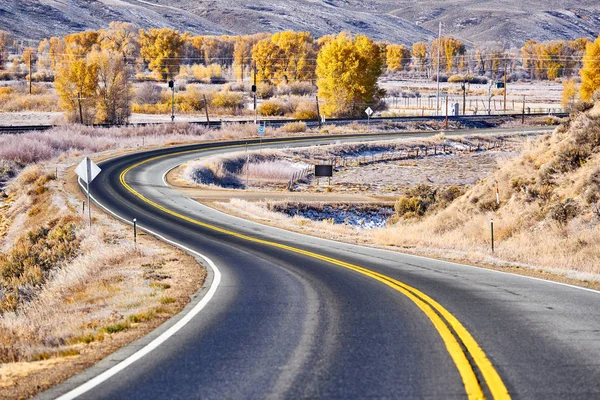 Sinuosa Carretera Colorado Otoño — Foto de Stock