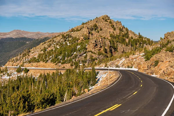 Trail Ridge Road Continuous Highway Usa High Alpine Tundra Rocks — Stock Photo, Image