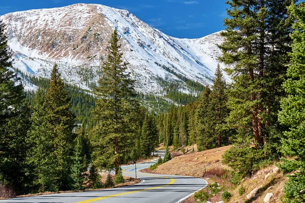 Highway Colorado Rocky Mountains Bij Herfst Verenigde Staten — Stockfoto