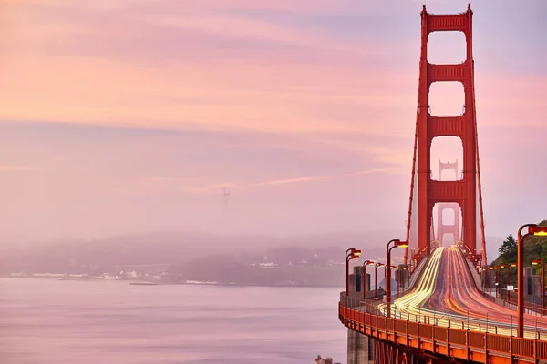 Golden Gate Bridge Vista Nascer Sol San Francisco Califórnia Eua — Fotografia de Stock