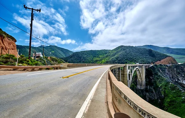 Ponte Bixby Creek Auto Estrada Big Sur Area Califórnia Eua — Fotografia de Stock