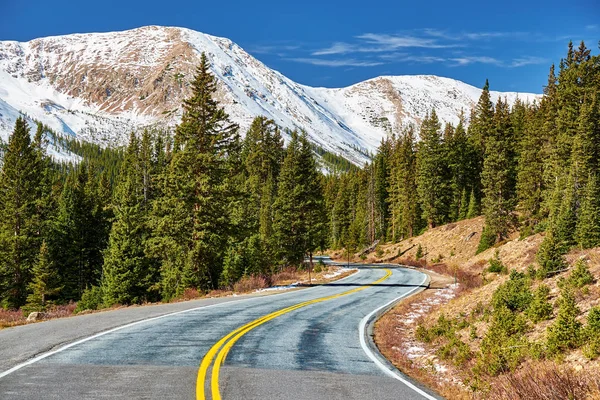 Dálnice Colorado Rocky Mountains Podzim Usa — Stock fotografie