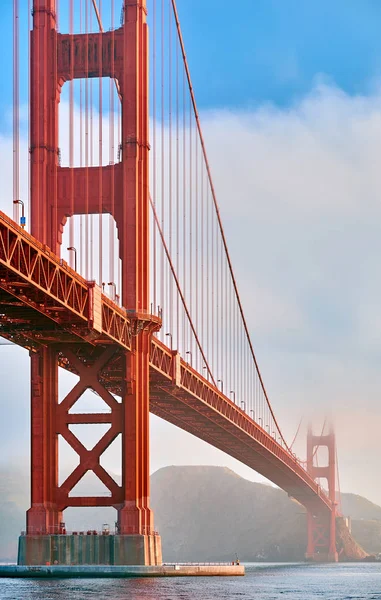 Golden Gate Bridge Pohled Fort Point Ranní San Francisco Kalifornie — Stock fotografie