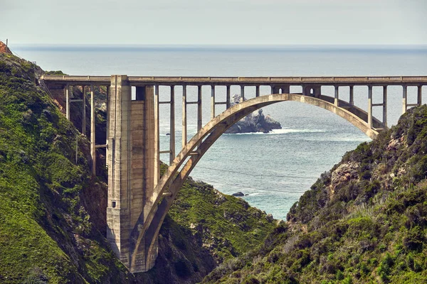 Bixby Creek Bridge Auf Dem Highway Big Sur Area Kalifornien — Stockfoto