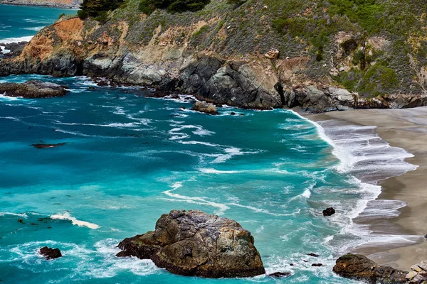 Ειρηνικό Τοπίο Ακτή Στην Καλιφόρνια Ηπα — Φωτογραφία Αρχείου