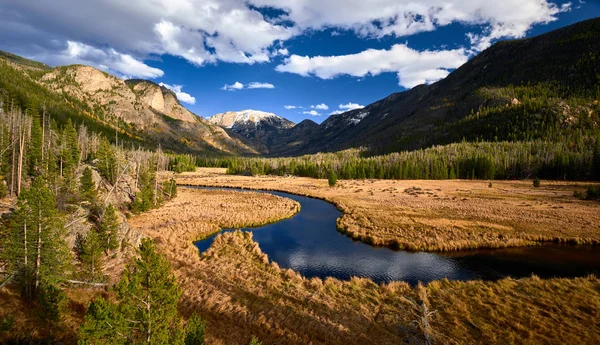 Doğu Girişi Creek Rocky Dağı Milli Parkı Peyzaj Colorado Abd — Stok fotoğraf