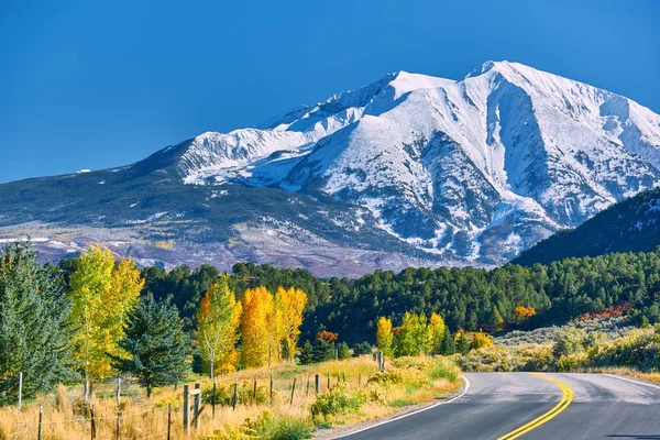 Colorado Herfst Verenigde Staten Berglandschap Van Sopris — Stockfoto
