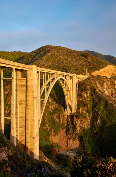 Veduta Del Bixby Creek Bridge Sulla Highway California Usa — Foto Stock