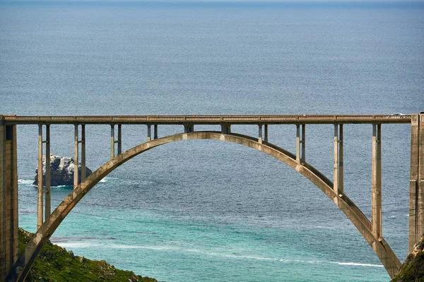 View of Bixby Creek Bridge on Highway, California, USA.