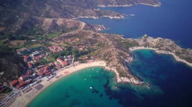 Güzel plaj hava atış, Sithonia, Yunanistan