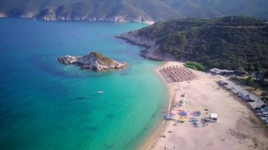 Güzel plaj hava atış, Sithonia, Yunanistan