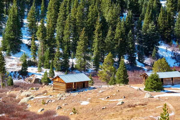 Πόλη Φάντασμα Ανεξαρτησία Στα Βουνά Του Κολοράντο Στις Ηπα Φθινόπωρο — Φωτογραφία Αρχείου