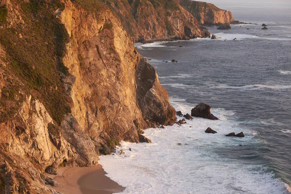 Uitzicht Groene Heuvels Pacifische Kust Landschap California Usa — Stockfoto