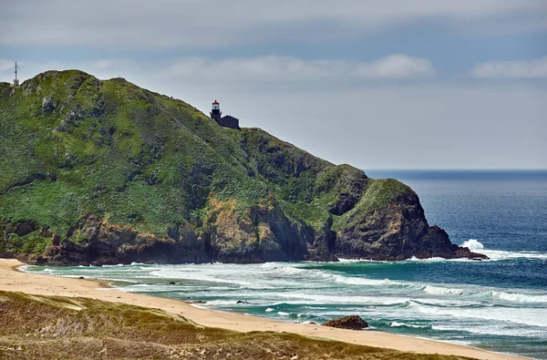 View Green Hills Pacific Coast Landscape California Usa — Stock Photo, Image