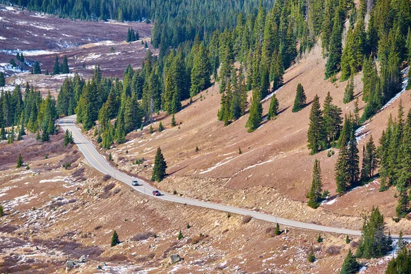 Rocky Dağları Abd Colorado Karayolu Kar Ile Kaplı — Stok fotoğraf