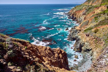 California, ABD Pasifik Sahil Peyzaj doğal görünümü